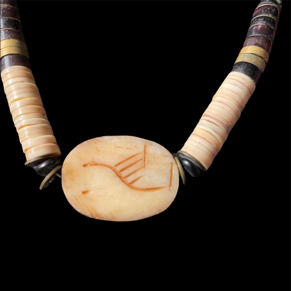 Vintage Egyptian Scarab Beetle Necklace Purchased 1986 - Picture 4 of 6